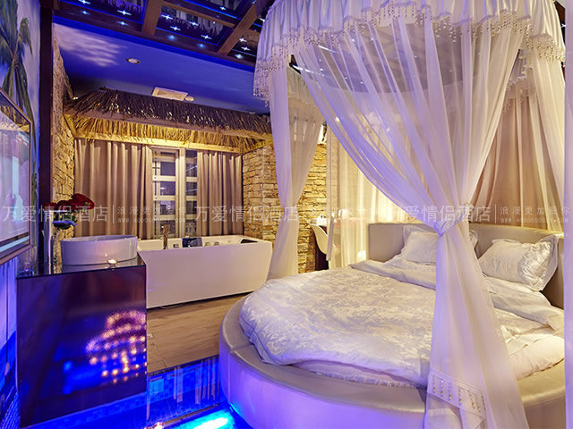 万爱情侣酒店_预定房间_热带风情 723